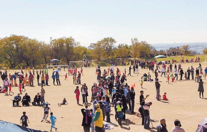 Plenty of action... Nearly 600 matches took place during the festival.
