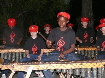 African music... St Sthinians Boys' Preparatory Marimba Band.