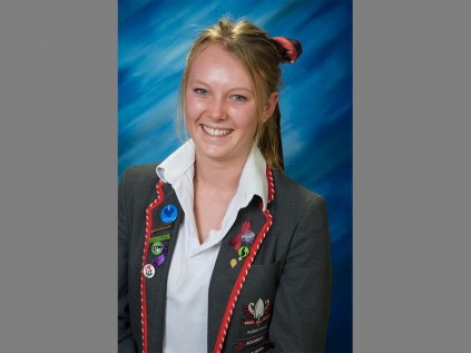 Proud pupil… Emma Jordi achieved nine distinctions for her final examinations. She is in the top one percent of all Independent Examination Board pupils for geography.