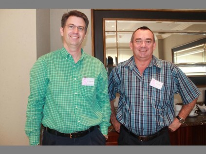 South African Mushroom Farmers’ Association… Ross Richardson and Roger Coppin.