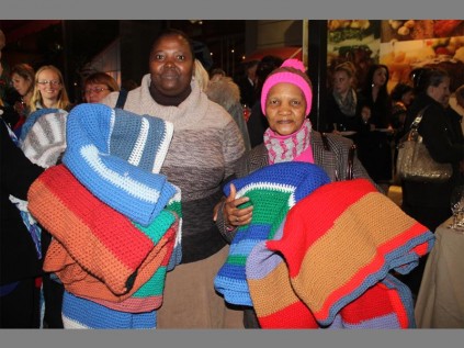 Rainbow nation… Sarah Molopo and Sarah Makhubo.