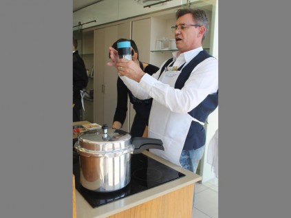 Just add salt and pepper… Peter Pretorius of 49M, South Africa's energy efficiency initiative.