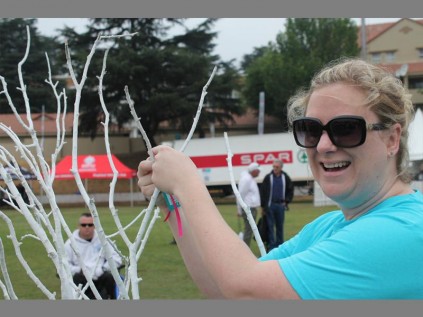 Kate Macfarlane said, "I'm doing this for my grandmother who fought cancer twice and died 12 years ago."