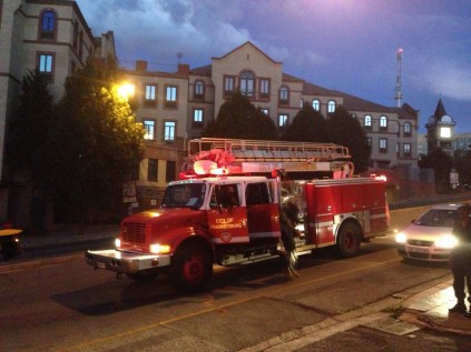 Fire Department... The Johannesburg Fire Department arrived after the flames were extinguished.