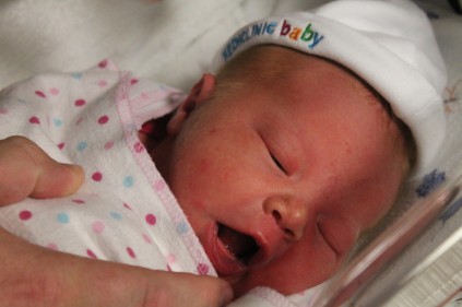 Bundle of Joy... Kate lloyd was born at 8.30am ata healthy3.4kg.