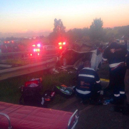 Emer-G-Med paramedics posted this photo of the accident scene.