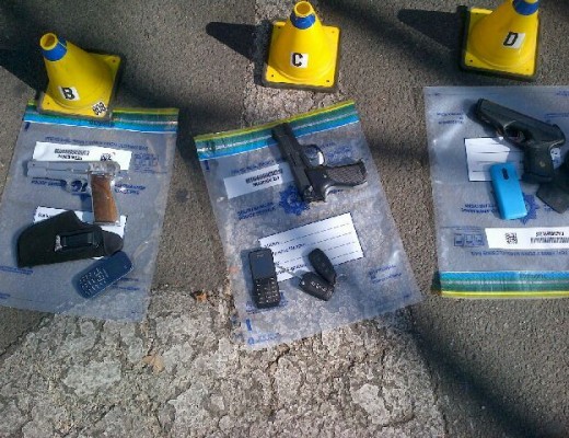 Items which were seized from the suspects.