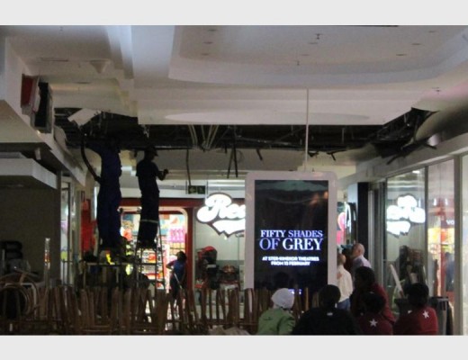 Ceiling collapse at Brooklyn Mall.