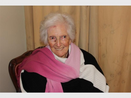 Reflect... Aileen Owen, who is 100 years old, has watched Sandton grow.