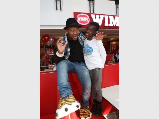 DJ Sabby, YFM DJ and TV presenter participates in a previous Slipper Day.