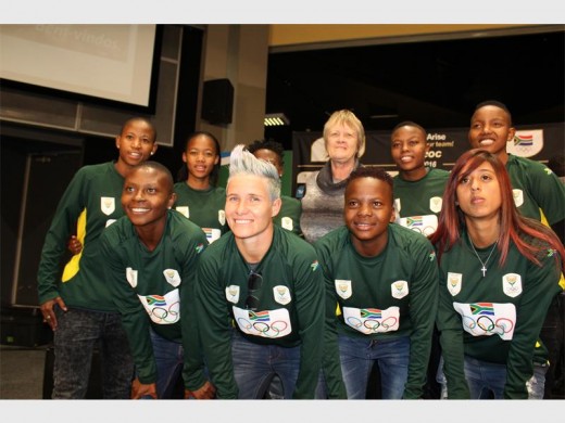 The women's national soccer team Banyna Banyana look forward to the upcoming Rio Olympics.