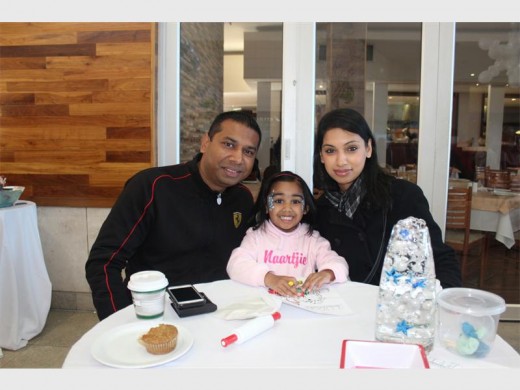 FAMILY TIME: Rowen Gangulu with daughter, Ella and wife, Nirlata at Cedar Square.