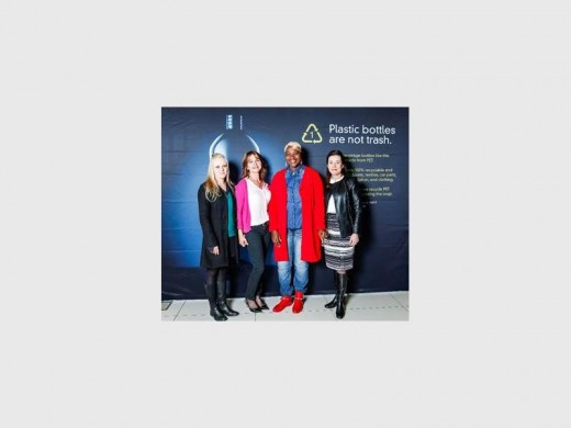 Megan Leach of Envirowaste Recyclers, the female Pet-trepreneur award winner; Belinda Booker, Petco collections and training manager; Nomlindelo Modisang of Lindithando Construction & Projects, the second female Pet-trepreneur award winner; and Cheri Scholtz, Petco chief executive officer.