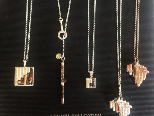 THE COLLECTION: Charmaine Taylor's Legacy Collection is made using gold, silver and fencing from Robben Island.