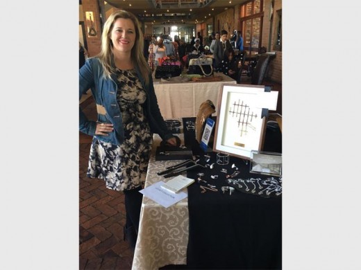 A LEGACY: Charmaine Taylor creates the Legacy Collection jewellery from reclaimed fencing.