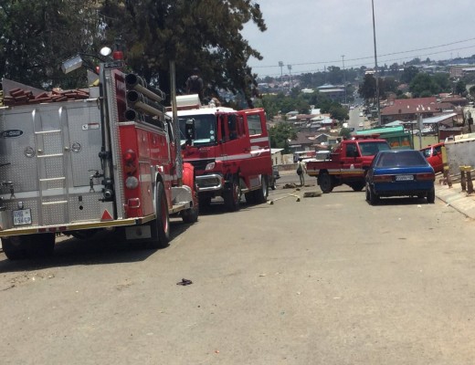 A fire in Marlboro has left led to 90 shacks being destroyed.