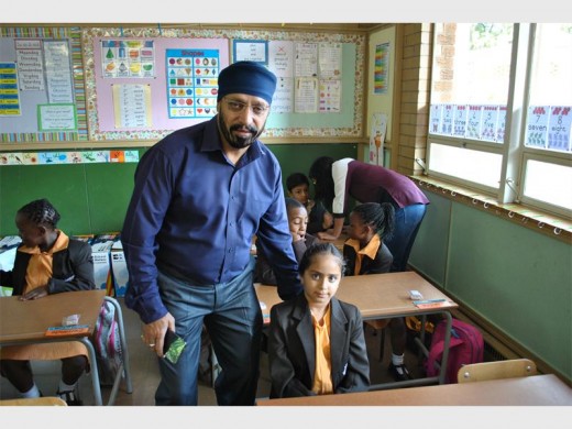 Shailender Nanra with his daughter Shabadaeep.