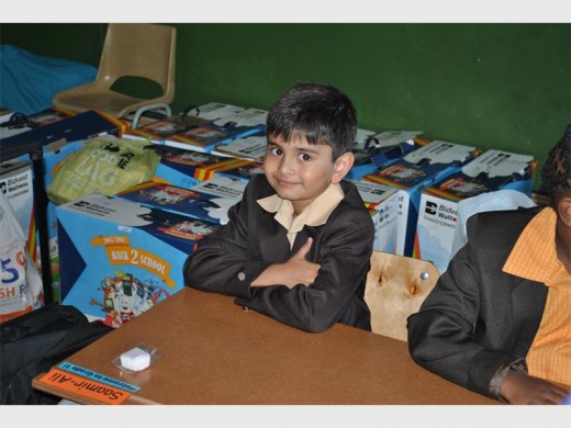 Saamir-Ali Khimji is nervous and excited for his first day at Montrose Primary School.