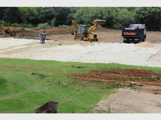 The soccer facilities at the Sandton Sports Club are in the process of being upgraded.