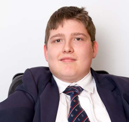 Scott Money successfully matriculated from St Stithians Boys' College, despite having cerebral palsy.